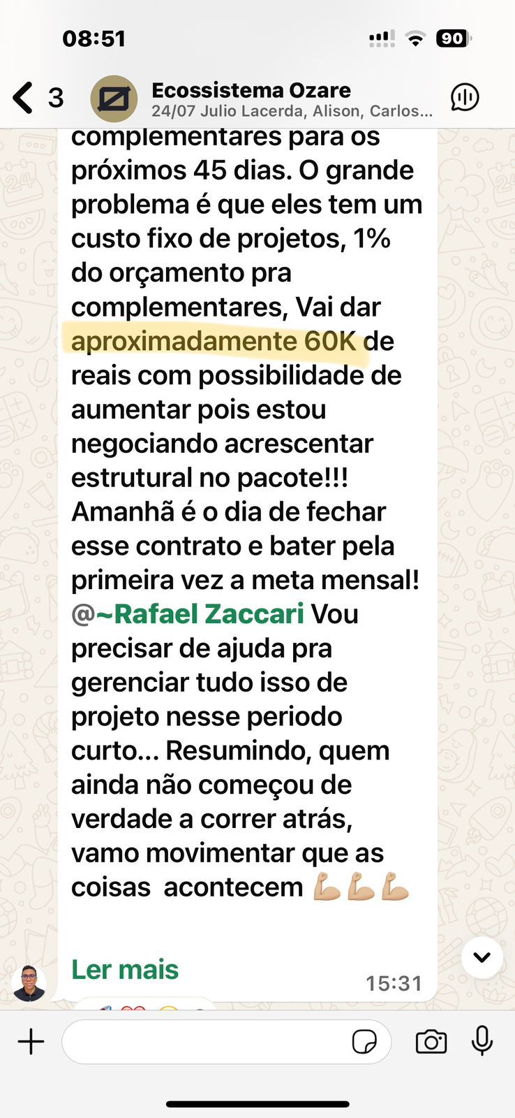 Print real do resultado de Gustavo Martins